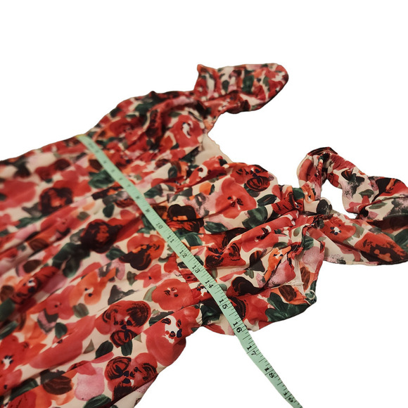 Nwt ENDLESS ROSE Big Floral Sweetheart Maxi Dress size large - Picture 7 of 11